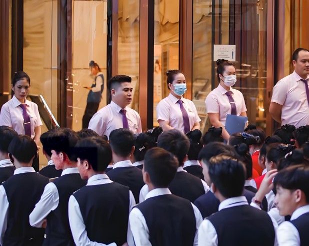 华纳公司客服接待现场